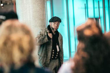 Kulturvermittler Timo Reichelt ist die Ruhrpottschnauze.<br>Foto: LWL/M. Hömberg