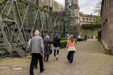 Abendführung im Schiffshebewerk Henrichenburg.<br>Foto: LWL / Julia Gehrmann 