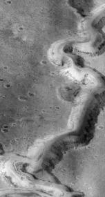 Flusslauf auf dem Mars 