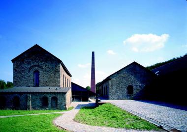 Die restaurierten Gebäude der Zeche Nachtigall am Eingang des Wittener Muttentals. <br>Foto: LWL/Hudemann</br>