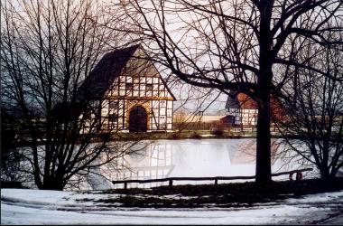 Auch im Winter hat das LWL-Freilichtmuseum Detmold seinen Reiz, wie ein Blick ins Paderborner Dorf zeigt. <br>Foto: </br>
