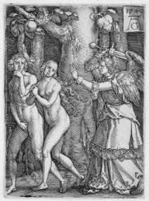 Aus Die Geschichte von Adam und Eva, 1540, jeweils 8,8 x 6,4 cm<br>Foto: LWL</br>