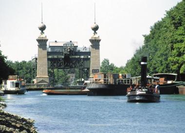 Das Schiffshebewerk Henrichenburg ist Ausgangs- und Zielpunkt der Radtour entlang des Rhein-Herne-Kanals.<br>Foto:LWL</br>