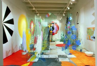 Therman Statom's Environment "Novella" in der William Traver Gallery, Seattle (1994). <br>Foto: Statom </br>