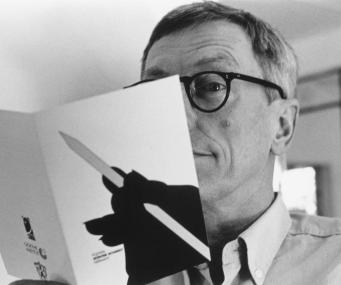 Graphiker Günter Schmidt, 1997.<br>Foto: Evelyn Flores</br>
