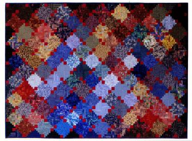 Patchwork aus der Sonderausstellung 'Textile Einblicke und Keramik' <br>Foto: LWL</br>