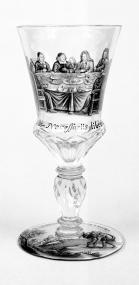 Dieser wertvolle Pokal aus dem frühen 18. Jahrhundert gehört zu den Prunktstücken der Gernheimer Ausstellung. <br>Foto: LWL</br>