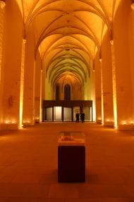 Die beleuchtete Klosterkirche. <br>Foto: LWL</br>