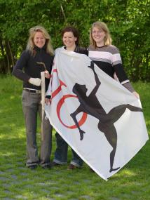 Dr. Carola Kintrup, Alessandra Schmelzer und Petra Becker (v.l.) informieren am kommenden Sonntag im Westfälischen Römermuseum Haltern über Olympia einst und jetzt.<br>Foto: LWL/S. Brentführer.</br>