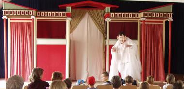 Bei den fünften Römertagen gibt mit ¿Phormio¿ erstmals eine römische Theateraufführung.<br>Foto: Foto: XXII. Legio Primigenia</br>