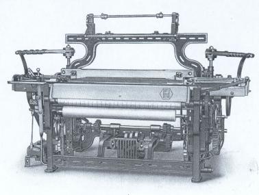 Dieser Webstuhl aus der Zeit um 1950 stand in der  Firma Hulvershorn, die am Mittwoch besichtigt wird. <br>Repro: LWL</br>