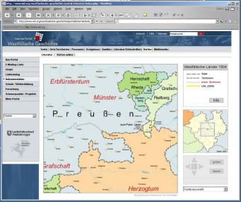 Das Internet-Portal bietet viele Informationen rund um die westfälische Geschichte, dazu zählen auch 90 Karten.  <br>Foto: LWL</br>