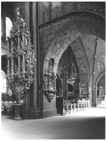 Der Dom um 1930 mit der Ausmalung des 19. Jahrhunderts.<br>Foto: LWL/Archiv</br>