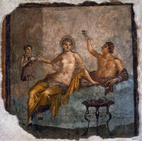 Sinnliche Kunst als Wandmalerei, als Statue oder auf einem Trinkbecher: In Herculaneum stießen die Archäologen auf einen Reichtum erotischer Kunstwerke.<br>Foto: LWL</br>