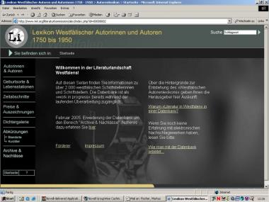 LWL-Literaturkommission hat Daten zu über 2.000 west-fälischen Autorinnen und Autoren ins Internet gestellt: www.autorenlexikon-westfalen.de     <br>Foto: LWL</br>