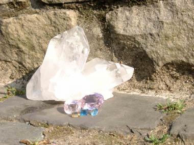 Ein Bergkristall.<br/>Foto: LWL/Zimmer