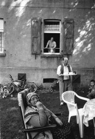 Ehemalige Bewohner der Häuser am Rübenkamp, 1999. <br>Foto: Brigitte Krämer<br/>
