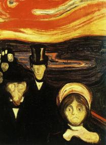 Edvard Munch : "Angst" (1894).<br>Foto: Oslo Communal Art Collection<br />