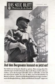 Plakat der Deutschen Kohlenbergbauleitung von 1949. <br/>Foto: Bergbau-Archiv Bochum
