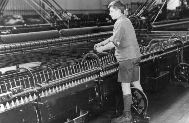 Kammgarnspinnerei in Remscheid-Lennep, 1920er Jahre.<br>Foto: SGV-Archiv<br />