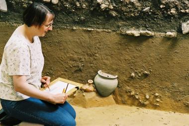 Spuren, die die Römer im Boden hinterlassen haben, können die Besucher am kommenden Sonntag gemeinsam mit Marianne Gorissen im LWL-Römermuseum Haltern aufspüren. <br>Foto: LWL/Brentführer.<br />