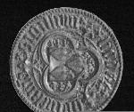 Groß wie eine Ein-Euro-Münze ist das Siegel von Bodo Brinckmann, Bürgermeister von Paderborn vor 550 Jahren. <br>Foto: LWL/Steinbring. <br />