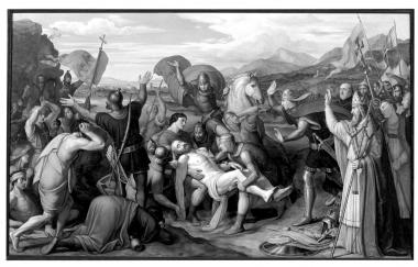 Das Gemälde ¿Der Tod Barbarossas¿  ist bei den Sonderführungen zugänglich.  Foto: LWL