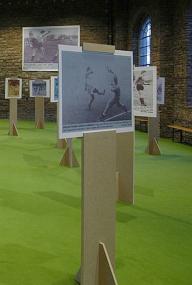 Noch bis Sonntag ist die Ausstellung "waz-Bild: Lerche - oder Die Poesie der Kreisliga" in der Henrichshütte zu sehen. 	   Foto: LWL
