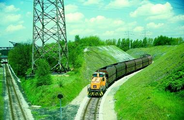 Trasse der Werkbahn im Bereich des Grimberhafens in Gelsenkirchen.<br> Foto: LWL<br />