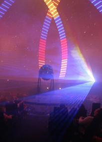 Live-Lasershows mit Musik sind am 15. November im LWL-Planetarium zu sehen.<br>LWL/Emmerich<br />
