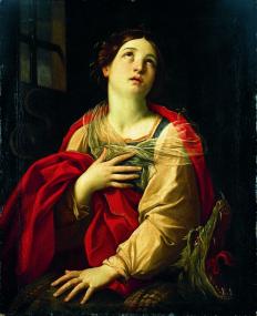 Kunstwerk des Monats Juli ist das Gemälde ¿Heilige Margarethe¿ des italienischen Malers Guido Reni. <br>Foto: LWL<br />