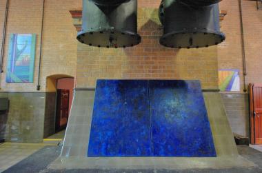 ¿Blausee¿ heißt die Arbeit von Marion Mauß (Acryl auf Leinwand) <br>Foto: LWL<br />