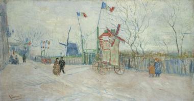 Vincent van Gogh, Straßenszene auf dem Montmartre: Le Moulin à Poivre, 188, Van Gogh Museum, Amsterdam