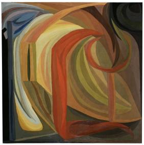 Otto Freundlich, Komposition, 1911, Öl auf Leinwand, 2 x 2 m, Privatbesitz. <br>Foto: LWL/ Ahlbrand-Dornseif<br />