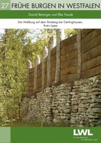 Das Titelbild des neuen Burgenführers zeigt die Rekonstruktion der eisenzeitlichen Befestigung auf dem Tönsberg im Archäologischen Freilichtmuseum Oerlinghausen. <br>Foto: AFM Oerlinghausen<br />