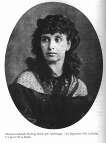 Hedwig Dohm im Alter von etwa 30 Jahren. 	<br>Repro: LWL<br />