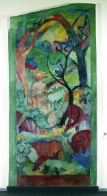 Franz Marc und August Macke, Paradies, 1912, Wandbild. <br>Foto: LWL<br />