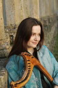 Die Harfenistin Arianna Savall gehört zu den 15 Musikern, die am 27. Juni das Konzert 'Bilder hören' im LWL-Landesmuseum gestalten.<br>Foto: PR<br />