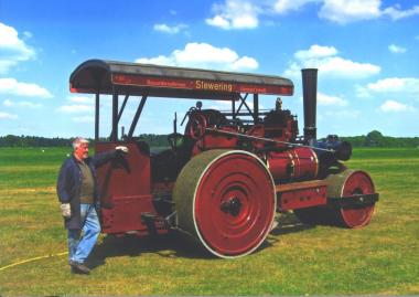 Schwere dampfgetriebene Maschinen rollen beim Aktionstag durch das LWL-Freilichtmuseum.<br>Foto: privat<br /> 