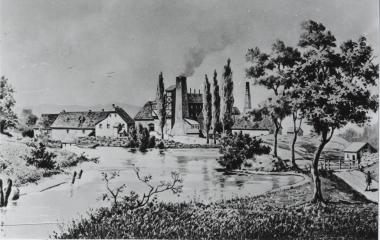 Die Antony-Hütte in einem Gemälde aus dem Jahr 1834.<br>Repro: LVR<br />