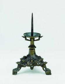 Mittelalterlicher Kerzenleuchter aus Bronze.<br>Foto: LWL<br /> 
