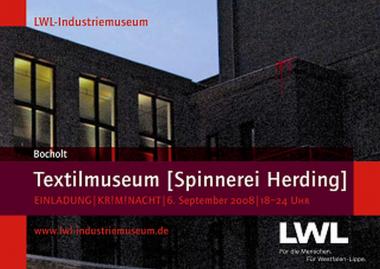 Am 6. September bittet der LWL zur Kriminacht in sein Bocholter Textilmuseum.<br>Foto: LWL<br /> 	