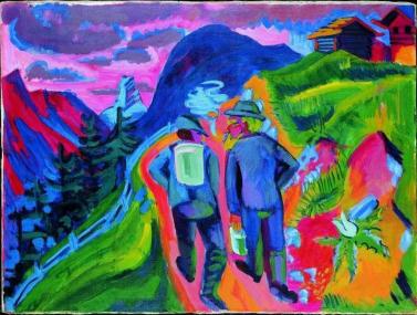 Ernst Ludwig Kirchner, Alpweg nach dem Gewitter, 1923/24.<br>Foto: LWL<br />