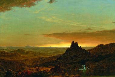 Albert Bierstadt, Evening on the Prairie, 1870.<br>Foto:  Museo Thyssen-Bornemisza, Madrid<br />