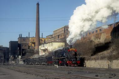 Zechenbahn mit Dampflok in China.<br>Foto: Jan Schirling<br />