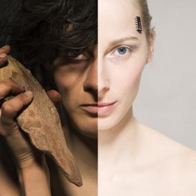 Vom Faustkeil zum Mikrochip führt die neue Sonderausstellung im LWL-Museum für Naturkunde.<br>Foto: LWL/Oblonczyk.<br />