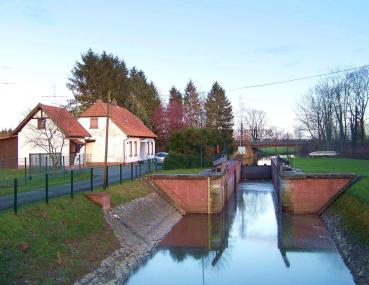 Auf der Reise an den Ufern der Lippe passiert der Lippe-Wanderer auch die Schleuse in Hamm-Uentrop.<br>Foto: LWL<br />