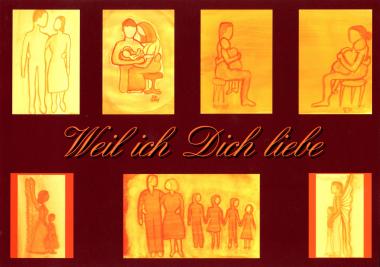 Grafiken zum Thema Liebe von Friederike Hapel. <br>Repro: LWL<br />