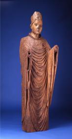Holzstatue Engelberts, die zu Ehren des Bischofs nach seinem Tod im Kloster Gevelsberg stand.<br>© Märkisches Museum Witten<br />