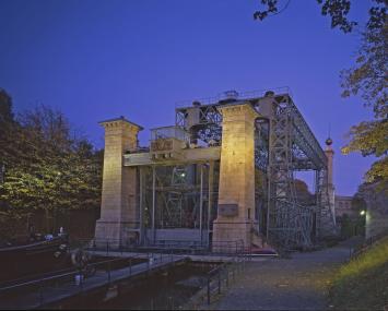 Das LWL-Industriemuseum Schiffshebewerk Hen-richenburg spielt in dem Film ¿Wunderschön ¿ Freizeit im Ruhrgebiet¿ eine wichtige Rolle.     <br>Foto: LWL<br />